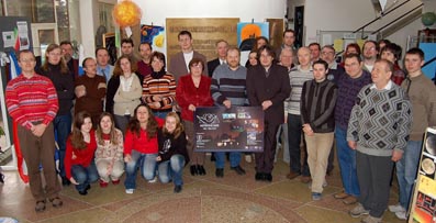 Účastnící workshopu Antické dědictví v rámci projektu Astronomie pro všechny.